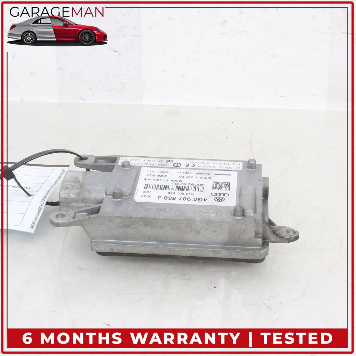 2012-2018 Audi A7 Rear Right Lane Assist Blind Spot Radar Sensor 4G0907568J OEM