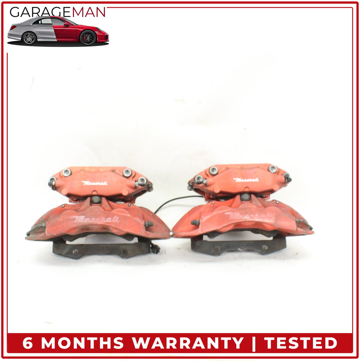2008-2019 Maserati GranTurismo Front Left and Right Brake Caliper Set Brembo OEM
