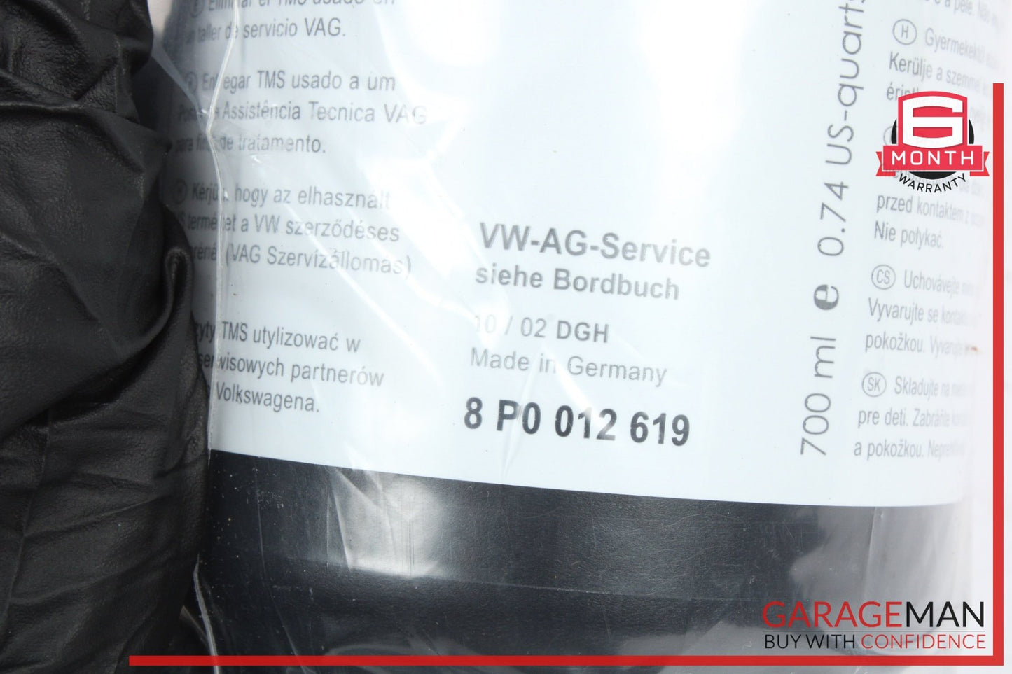2008-2015 Audi TT 8J Convertible Tire Repair Reservoir Glue 8P0012619 OEM