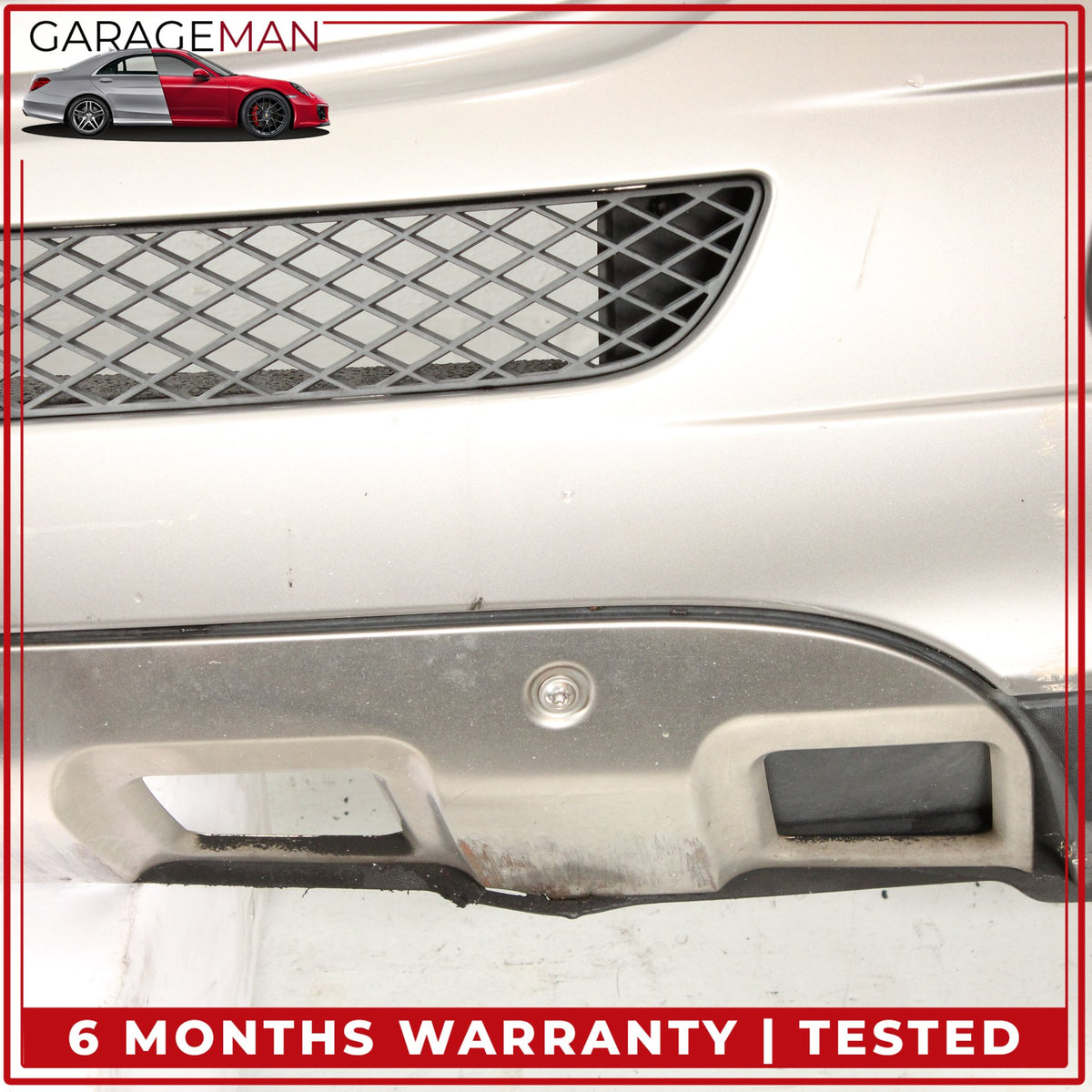 2006-2008 Mercedes W164 ML350 Front Bumper Cover Silver Metallic 1648850625 OEM