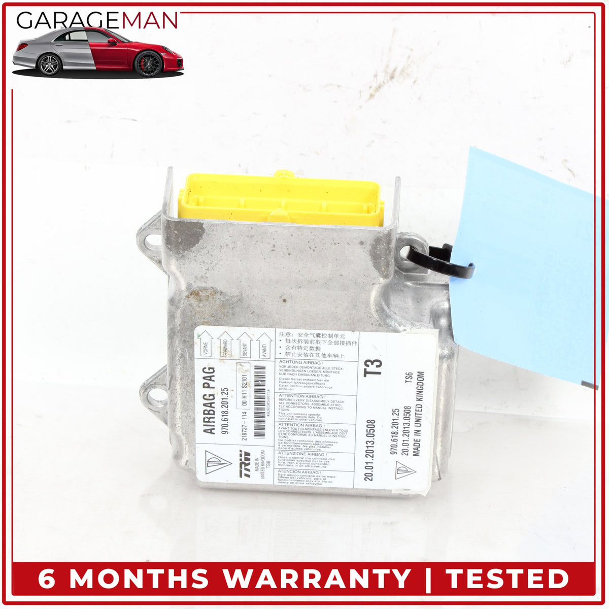 2010-2016 Porsche Panamera 970 Air Bag Airbag Sensor Module TRW 97061820125 OEM