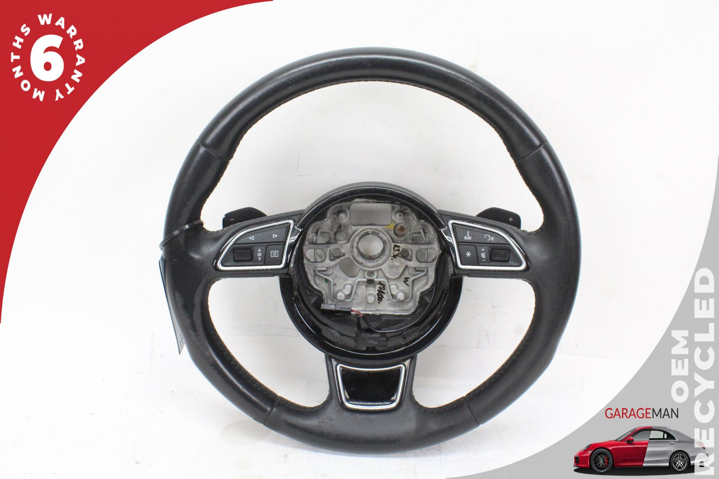 2012-2018 Audi A7 A6 Front Left Side Steering Wheel Black 4G0419091S OEM