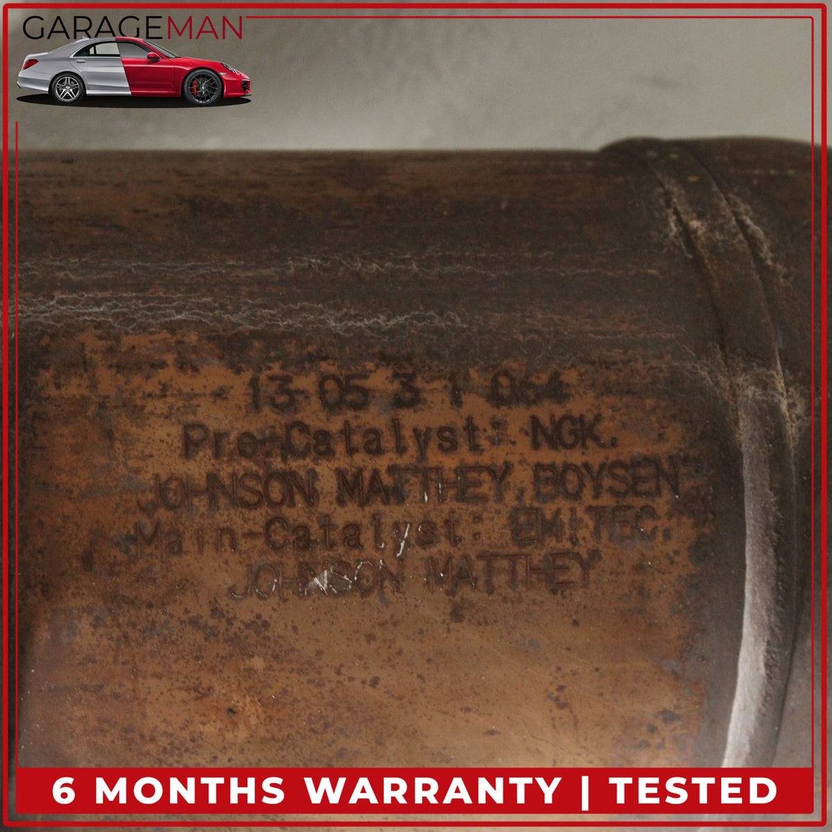 2010-2013 Porsche Panamera 970 4.8L Front Left & Right Side Exhaust Downpipe OEM