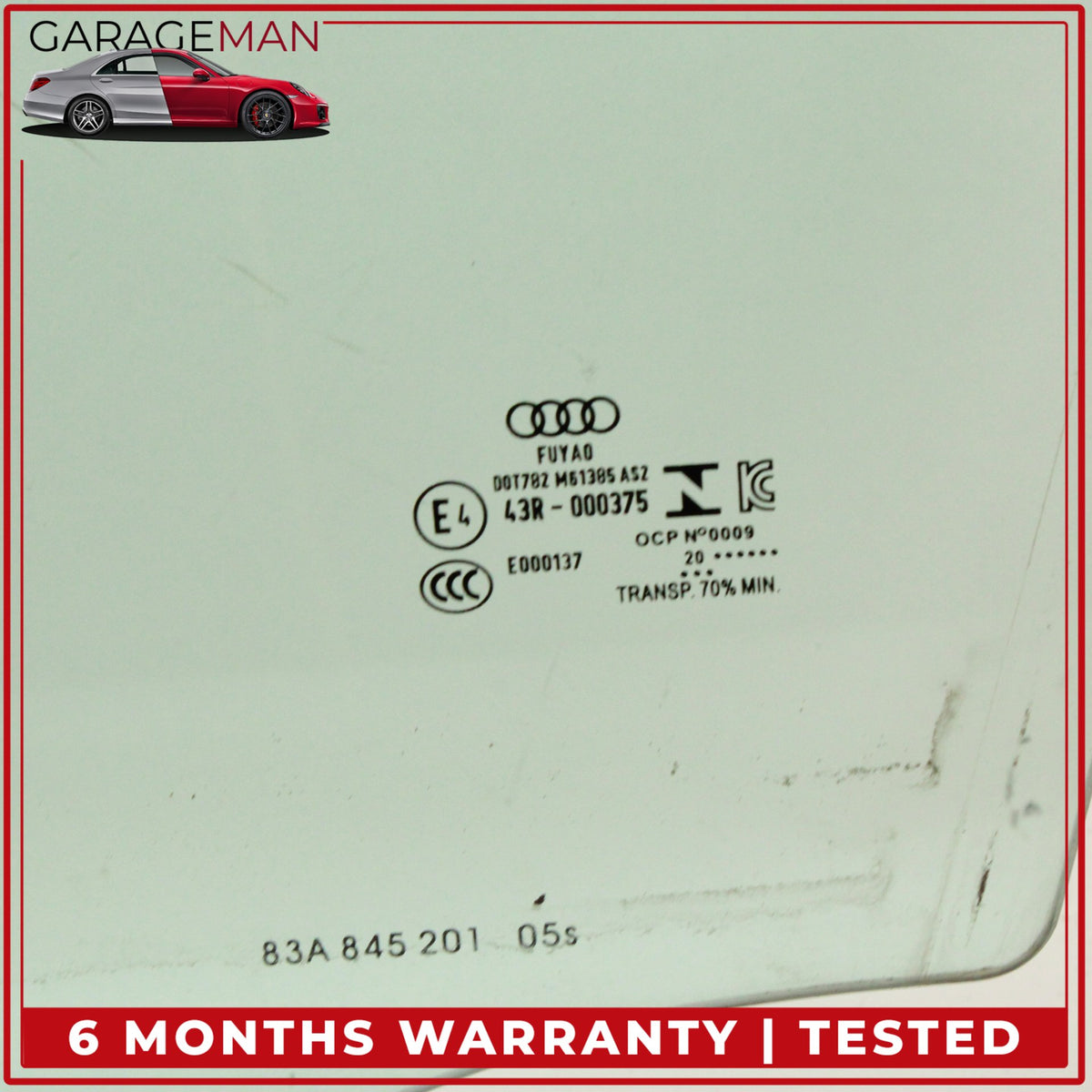 2019-2023 Audi Q3 Front Left Driver Side Door Window Glass 83A845201 OEM