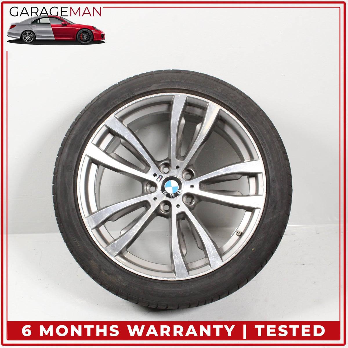 2014-2019 BMW X5 X6 Front Wheel Rim w/ Bridgestone Tire 10JX20H2ET40 7846790 OEM