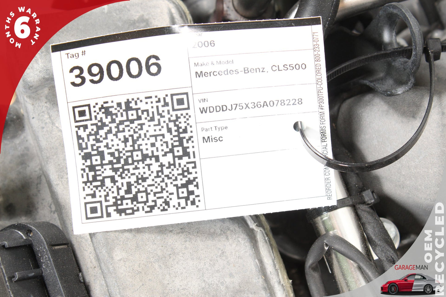 2002-2006 Mercedes-Benz CLS500 W219 RWD 5.0L V8 Engine Motor M113 119 208 OEM