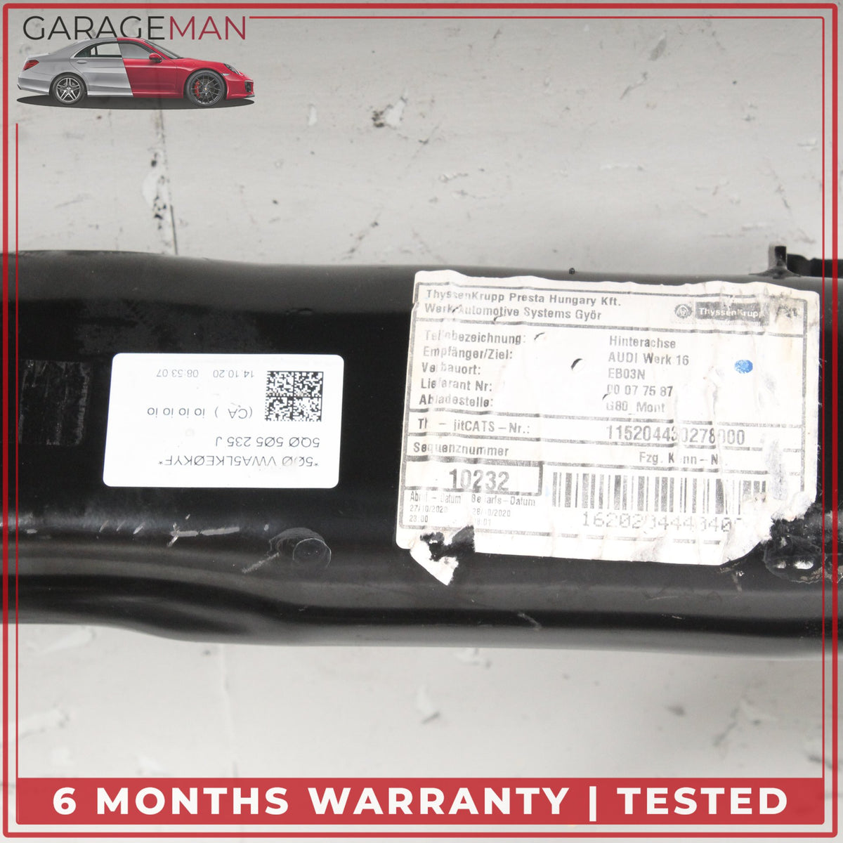2019-2025 Audi Q3 Quattro F3 Rear Sub Frame Subframe Crossmember 5Q0505235 OEM