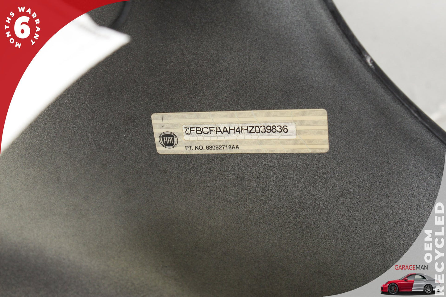 2014-2020 Fiat 500L Front Left Driver Side Fender Side Panel Gray 68092718AA OEM
