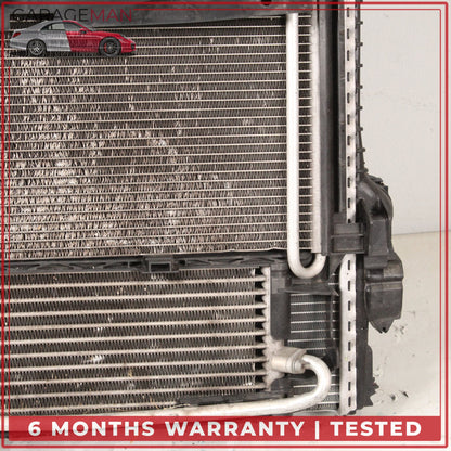 2010-2016 Porsche Panamera 970 Engine Cooling Radiator AC A/C Condenser OEM