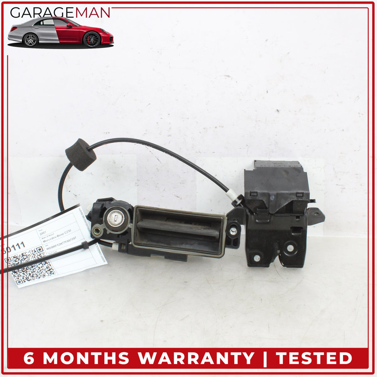 2001-2011 Mercedes W203 C230 Rear Trunk Lock Latch w/ Handle Set 1717500085 OEM