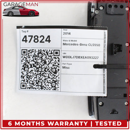 2012-2018 Mercedes-Benz CLS550 W218 Sedan Front Left Master Window Control Switch 2129056000 OEM