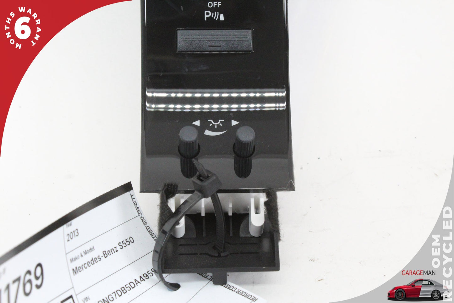 07-14 Mercedes-Benz S550 W221 Dash Control Switch Panel 2218216551 OEM