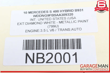 07-14 Mercedes W221 S400 Hybrid Front Right Dash Dashboard Airbag Air Bag OEM
