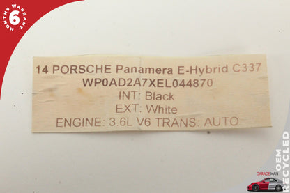 2014-2016 Porsche Panamera E-Hybrid Plug-In Lithium Ion Battery Pack Cell OEM