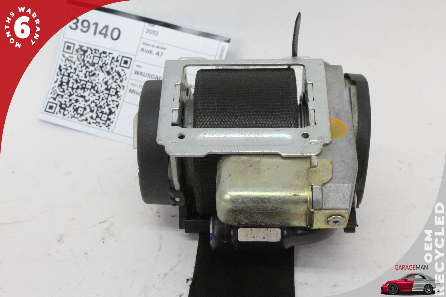 2012-2018 Audi A7 A6 Front Left Driver Side Seat Belt Black 4G8857705C OEM