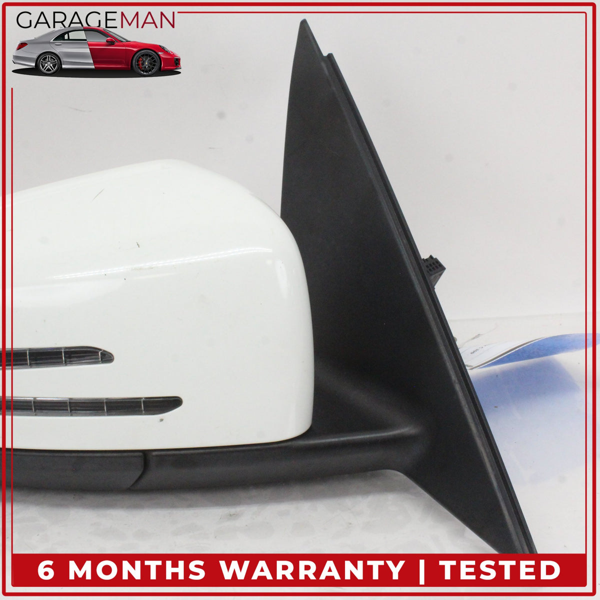 2010-2011 Mercedes W204 C300 Front Right Door Rear View Mirror Calcite White OEM