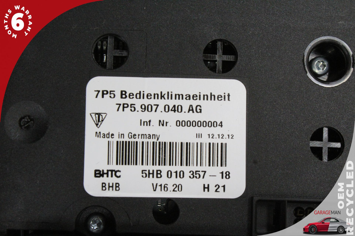 2011-2014 Porsche Cayenne 958 Center Console Multifunction Switch Control OEM