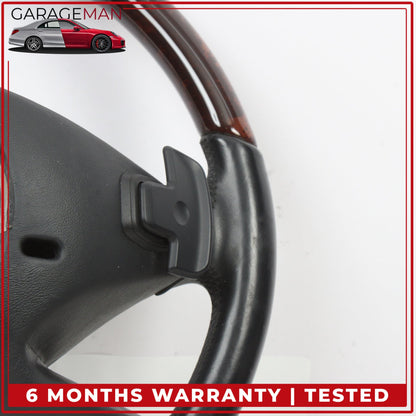2010-2014 Mercedes W216 CL550 Steering Wheel w/ Paddle Shifters Wood OEM
