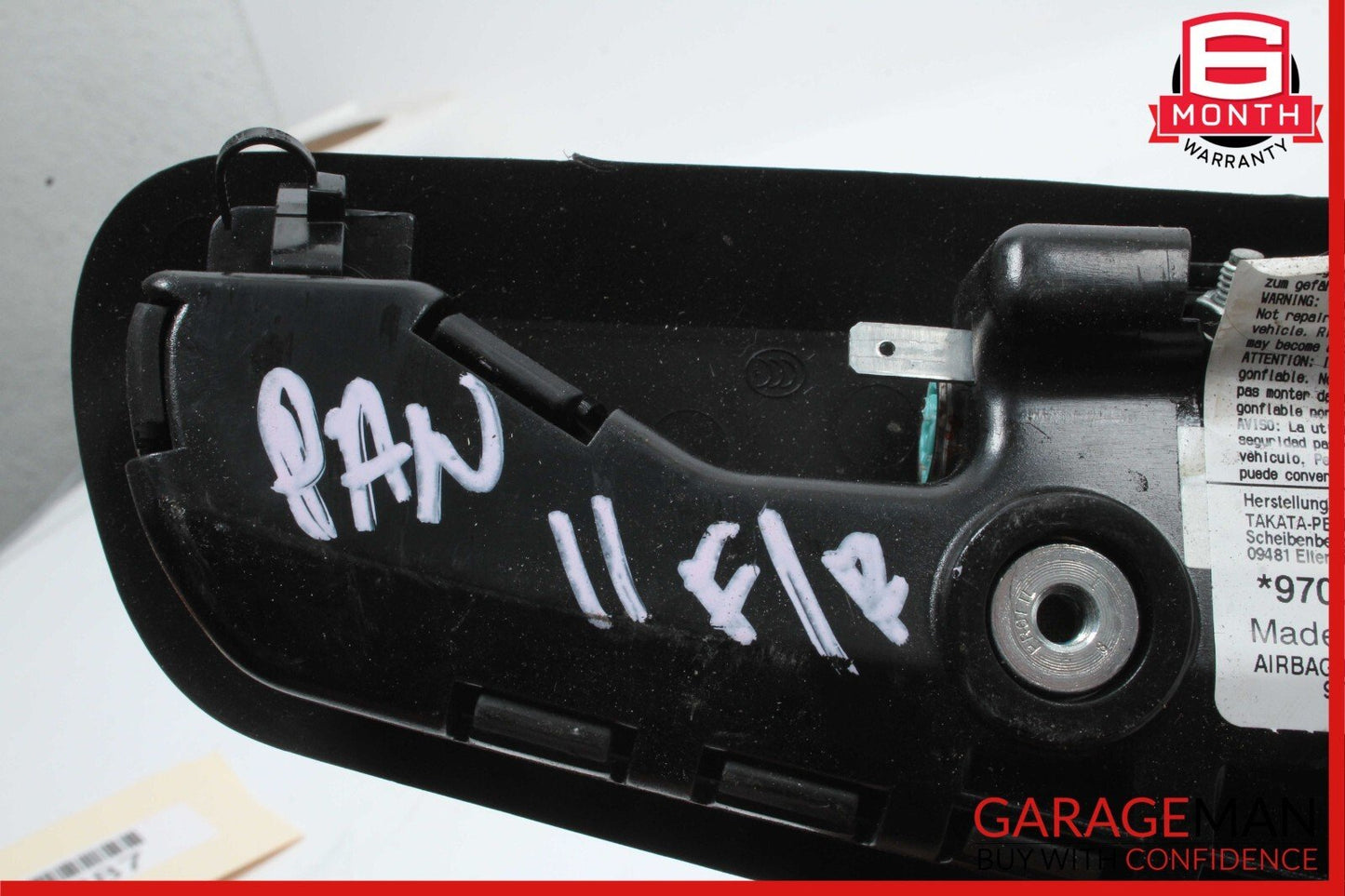 10-16 Porsche Panamera 970 Front Right Side Seat SRS Airbag Air Bag Black OEM