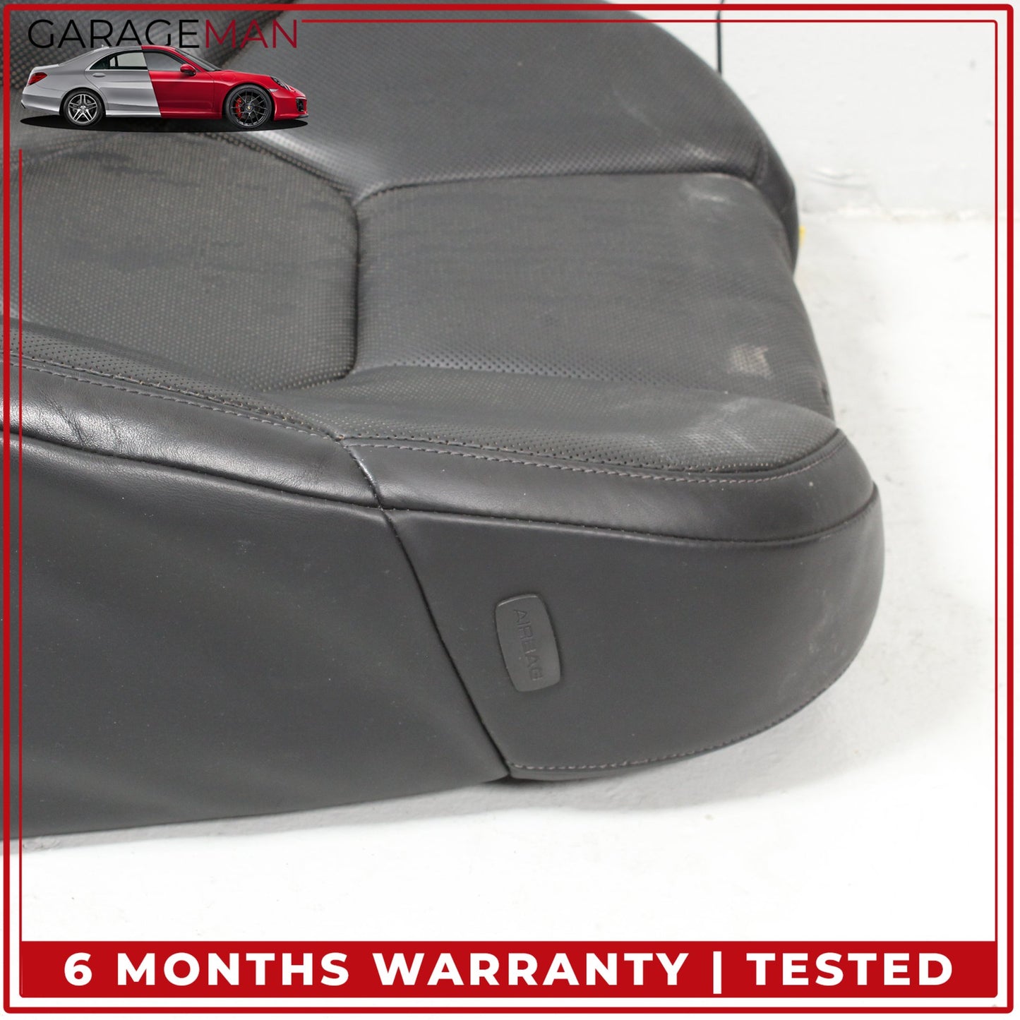 2011-2018 Porsche Cayenne 958 Front Left Side Top Upper Seat Cushion Black OEM