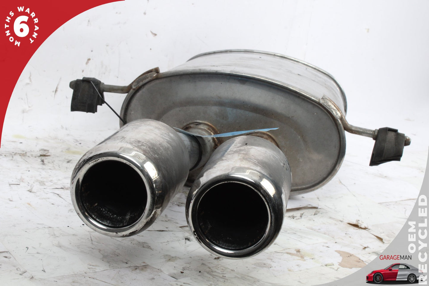 2009-2015 Mini Cooper Exhaust Muffler Pipe End Section w/ Twin Tips 2756514 OEM