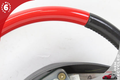2002-2005 Ford Thunderbird Leather Wrapped Black and Red Steering Wheel OEM