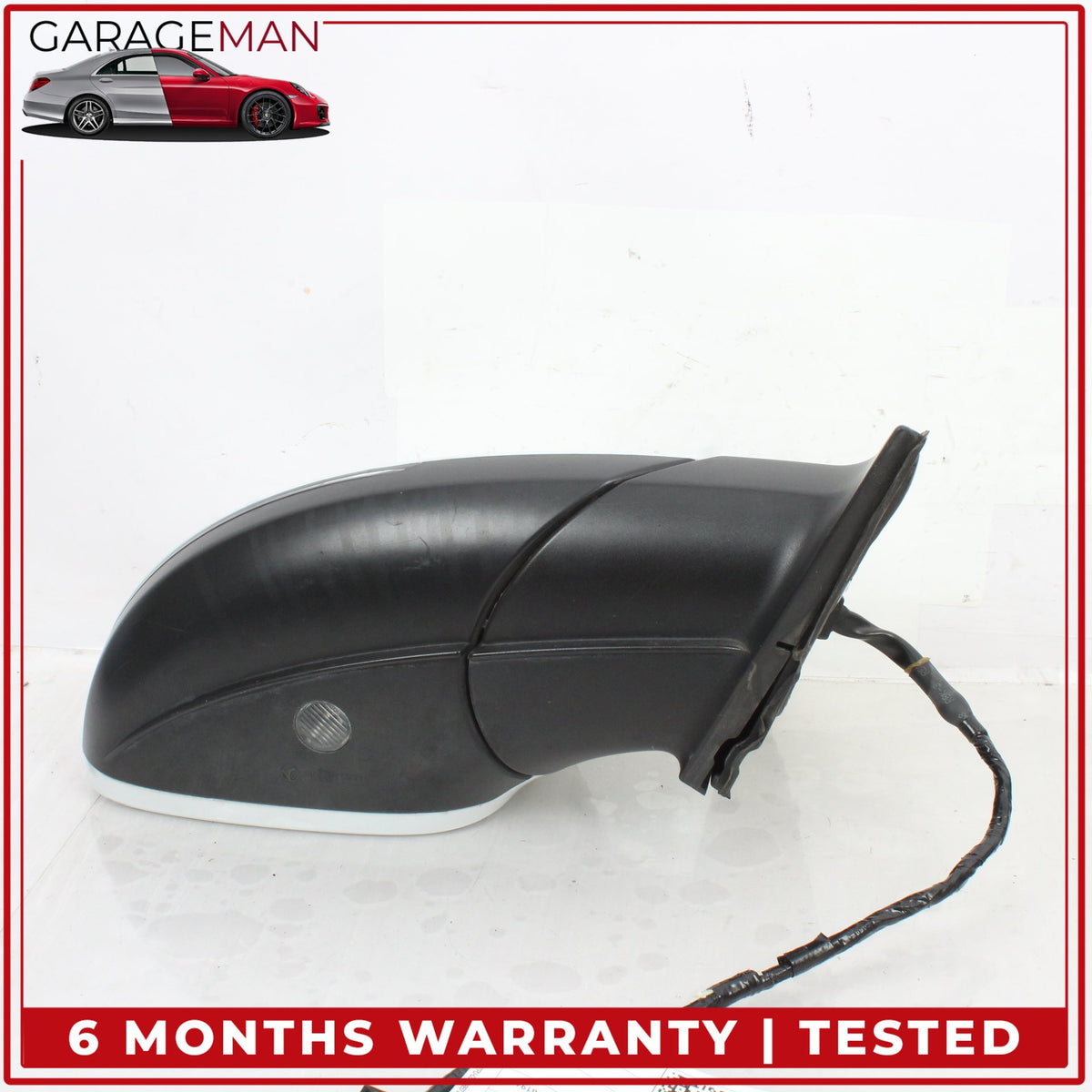 2010-2015 Audi Q7 Right Door Heated Rear View Mirror w/ Blind Spot White OEM