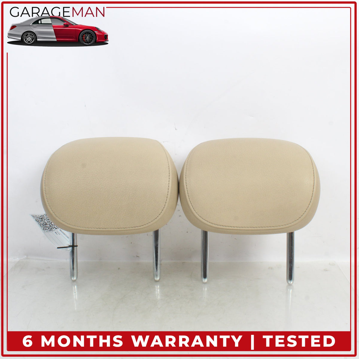 2012-2018 Audi A7 S7 RS7 Rear 2nd Second Row Seat Headrest Head Rest Set OEM