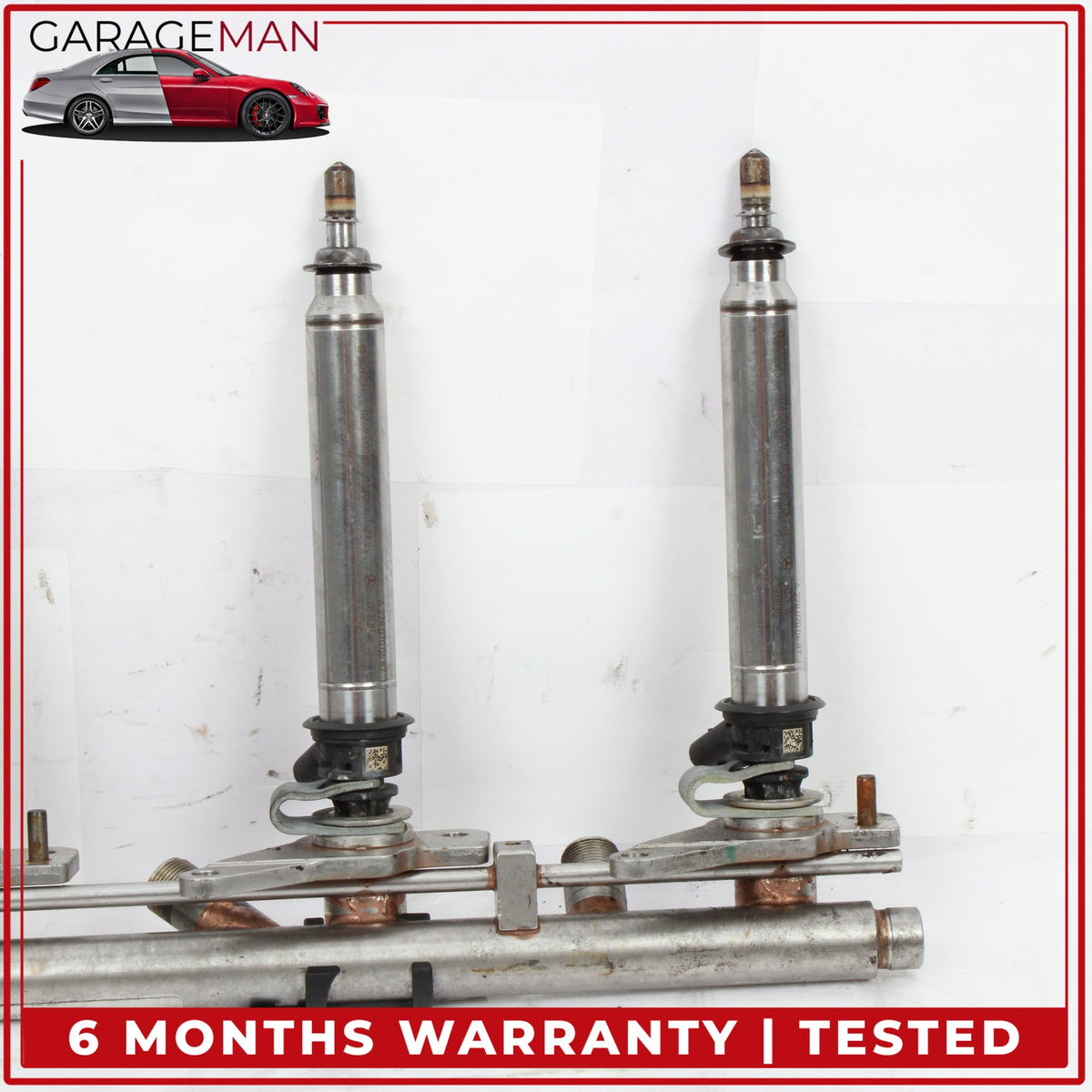 2011-2018 Mercedes X166 GL450 Fuel Injection Rail Line w/ Injectors Right Side
