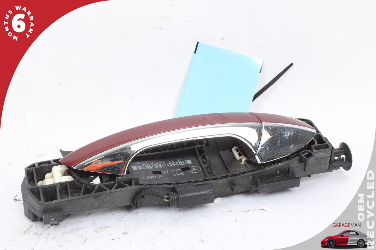 2012-2018 Mercedes W218 CLS550 Right Passenger Side Exterior Door Handle Red OEM