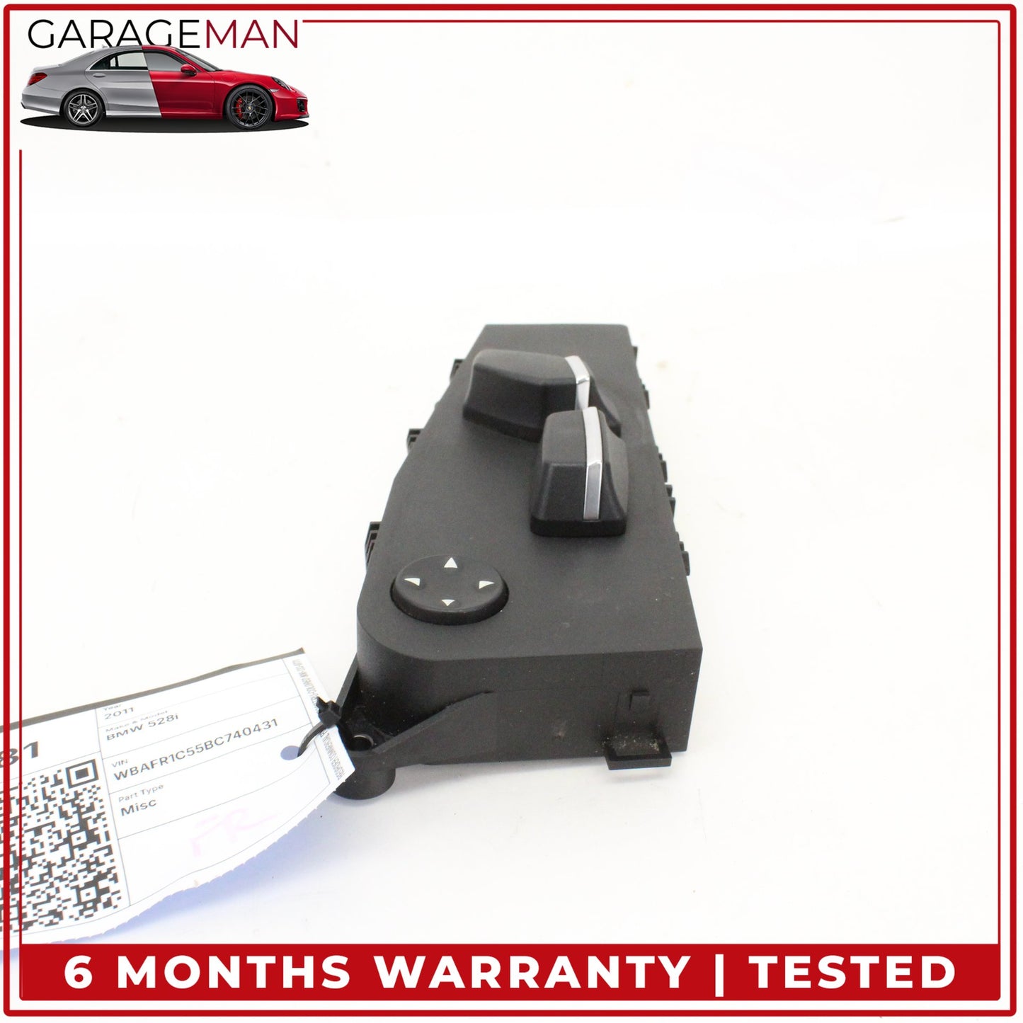 2011-2016 BMW 528i Front Left Side Seat Adjustment Control Switch 9196150 OEM
