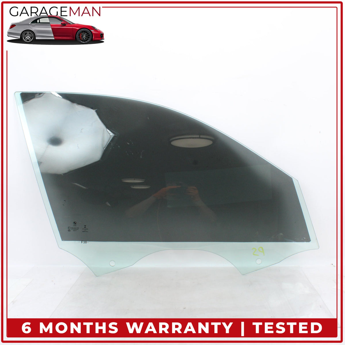 2012-2018 BMW 328i F30 Front Right Passenger Side Door Window Glass 7259826 OEM