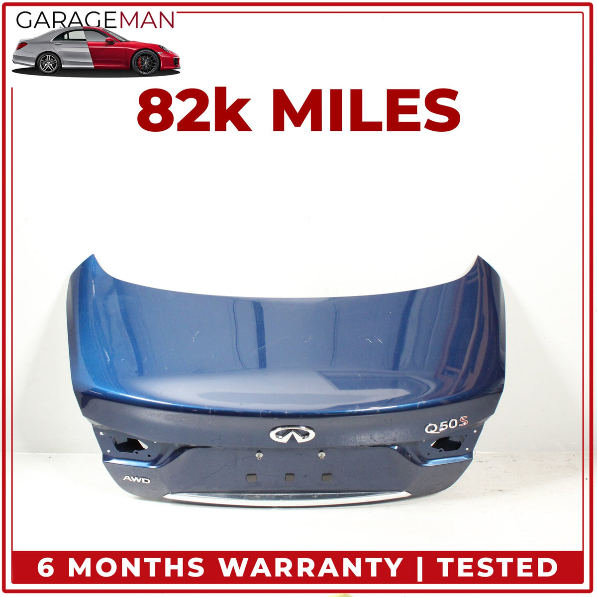 2014-2017 Infiniti Q50 V37 Sedan Trunk Lid Deck Shell H430M4HBMA OEM