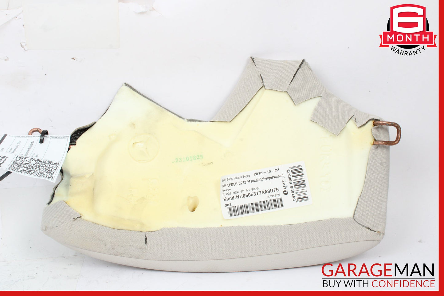 2017-2019 Mercedes W238 E450 Rear Right Side Seat Bolster Trim Cushion OEM