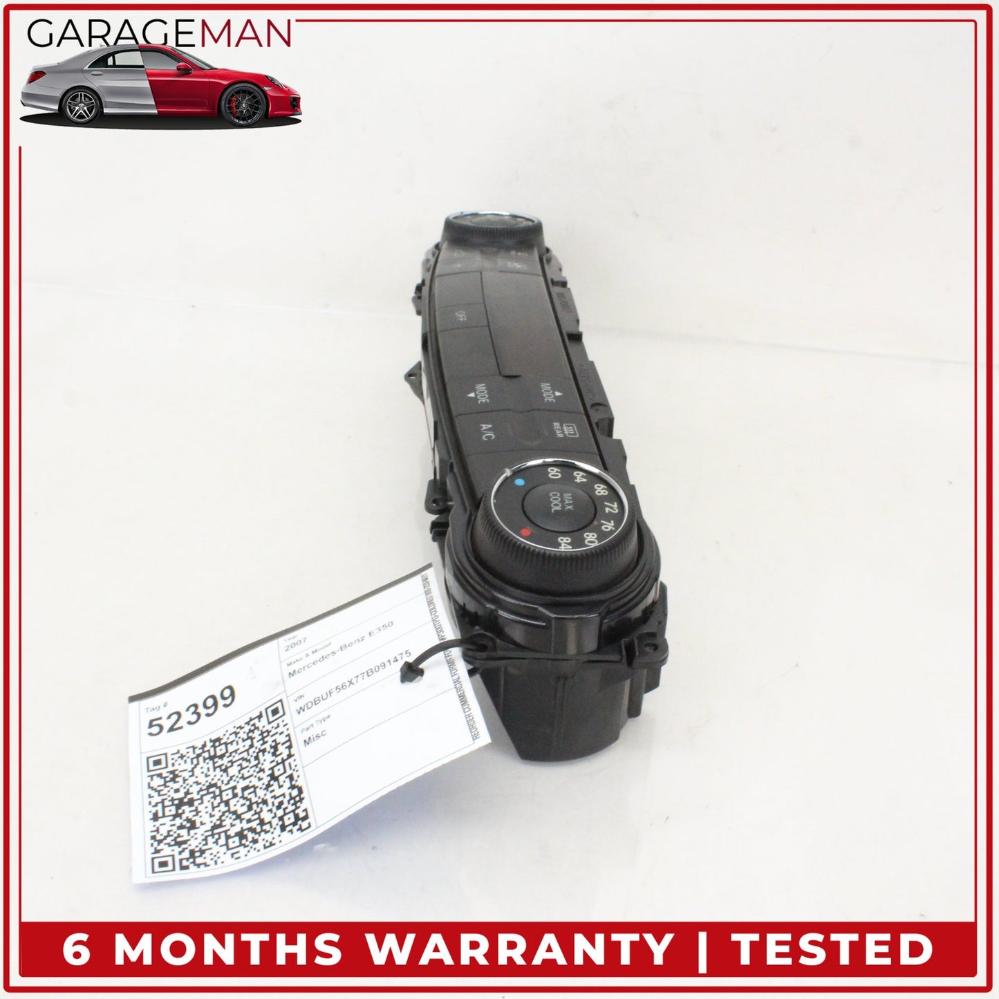 2007-2009 Mercedes W211 E350 A/C Heater Climate Control Switch 2118302285 OEM