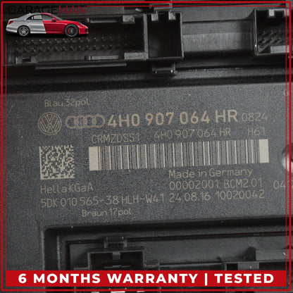 2011-2018 Audi A8 Sedan Keyless Comfort Body Control Module 4H0907064 OEM