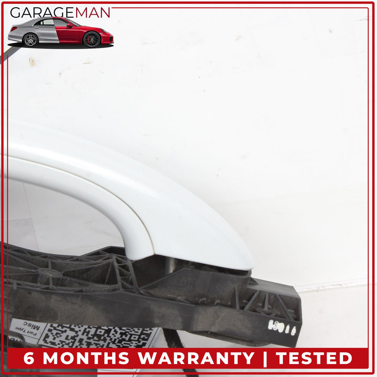 2007-2015 Audi Q7 Front Left Driver Side Exterior Door Handle White Metallic OEM