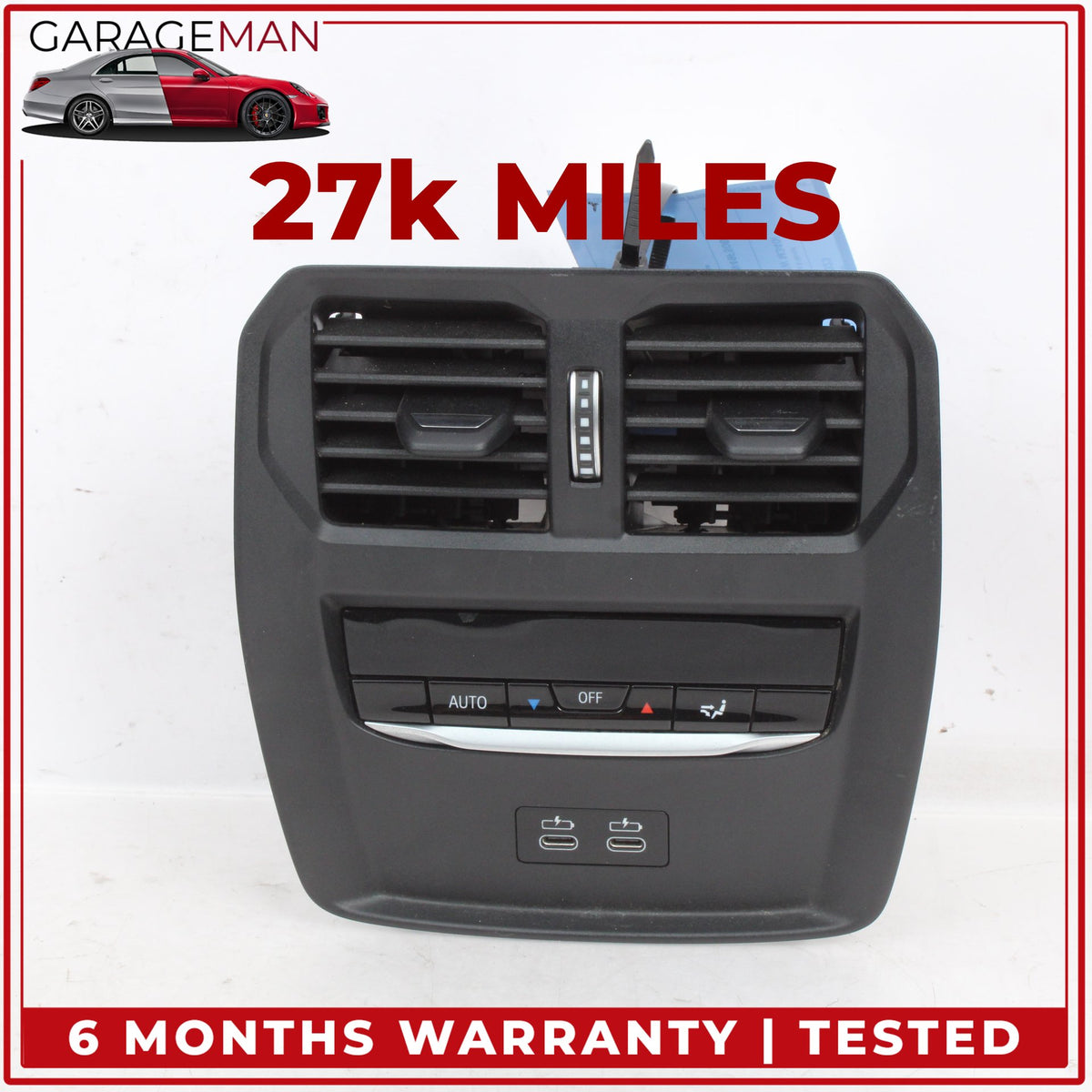 2019-2025 BMW M340i G20 Rear AC A/C Climate Control Switch Panel 5A3BBF4 OEM