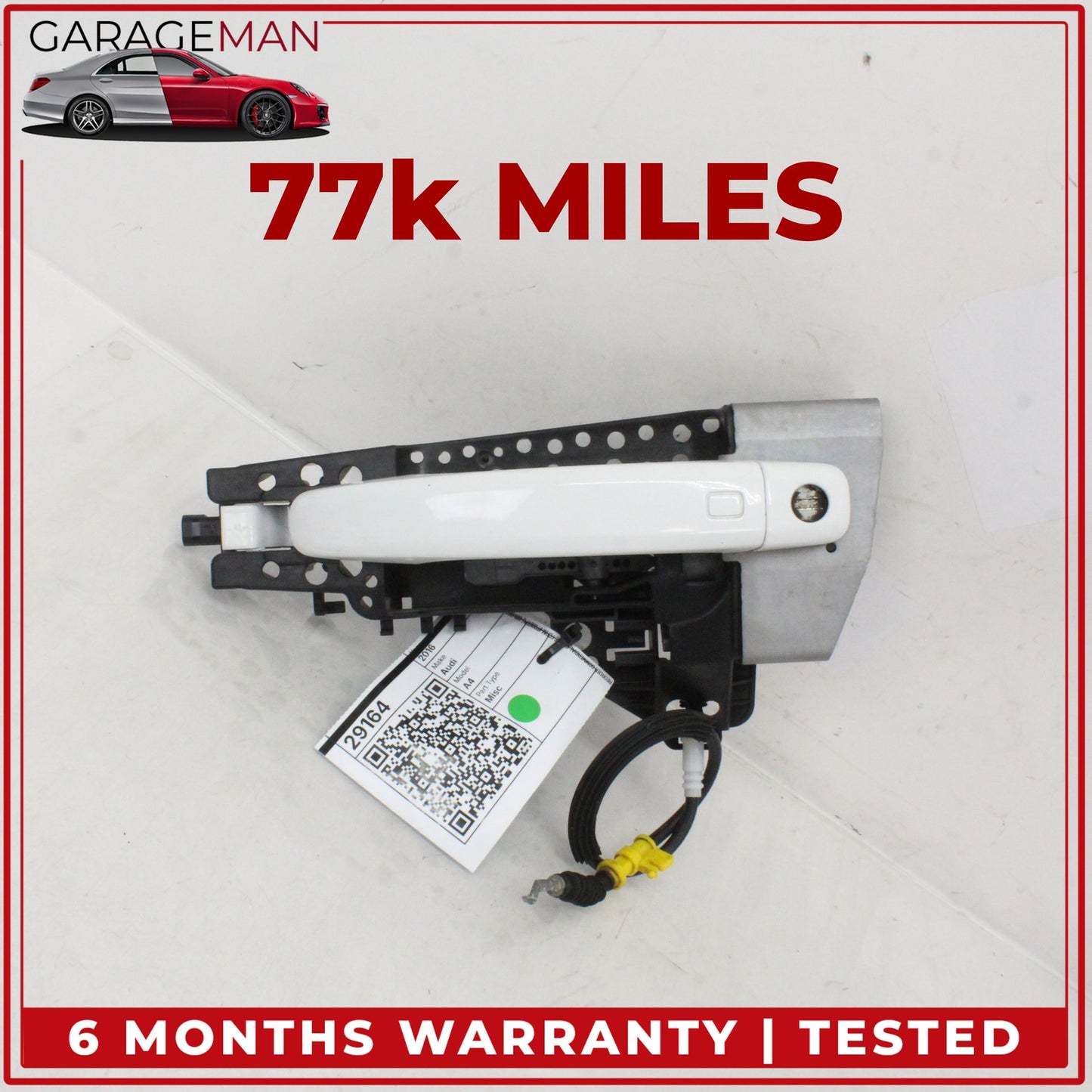 2009-2016 Audi A4 S4 A5 S5 Front Left Driver Side Exterior Door Handle White OEM
