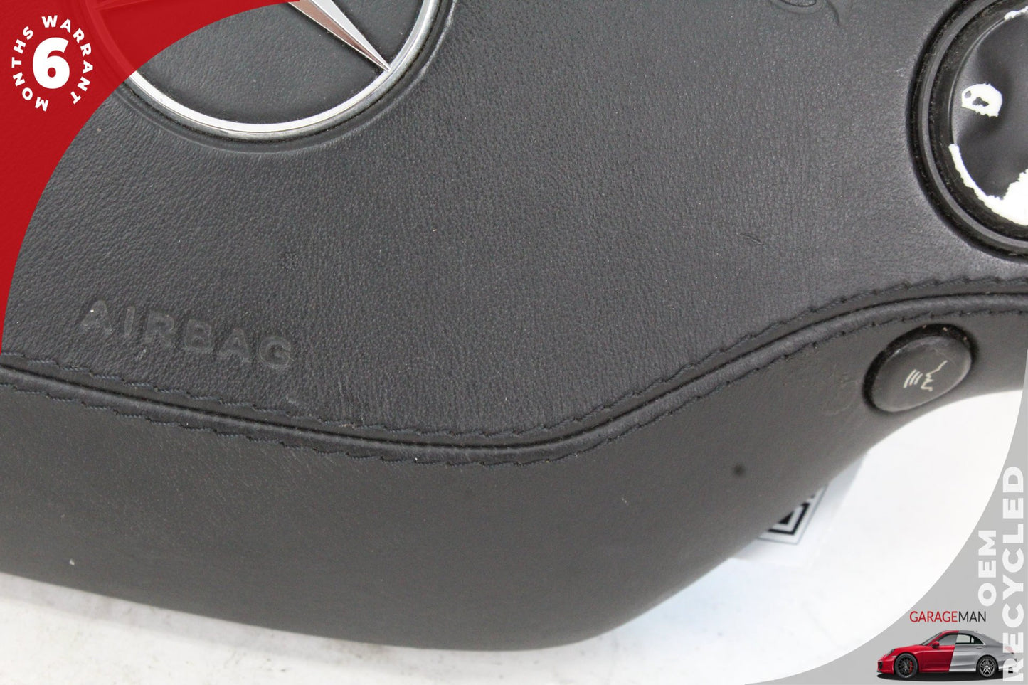 2007-2010 Mercedes W221 S550 Front Left Steering Wheel Airbag Air Bag Black OEM