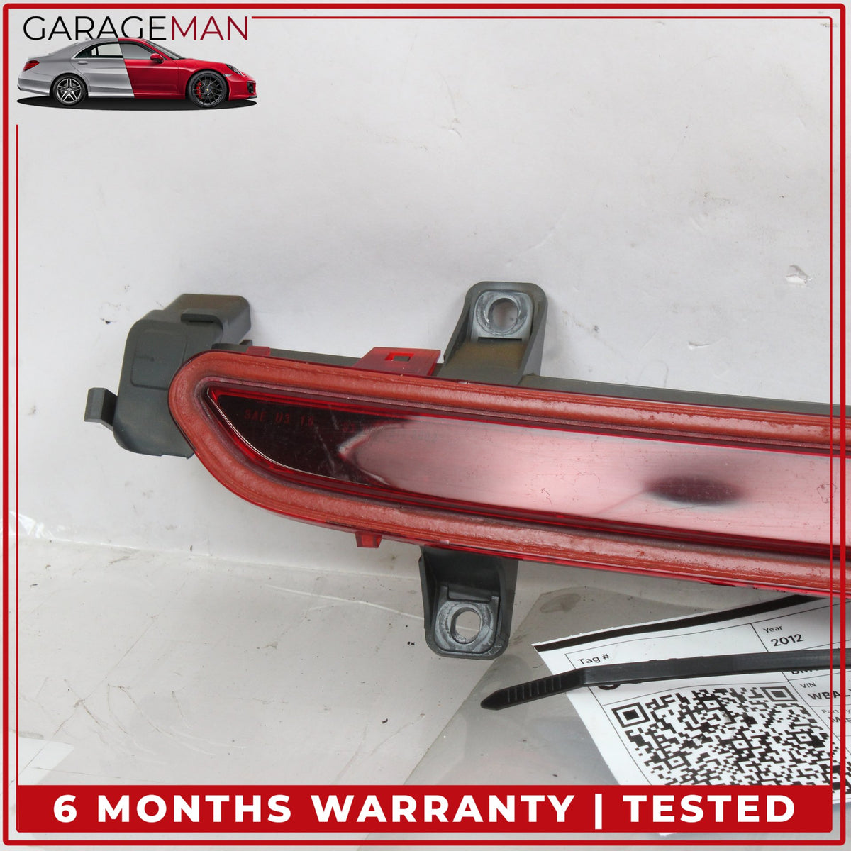 2012-2018 BMW 650i F13 Rear Center Trunk Brake Tail Light Lamp 7210574 OEM