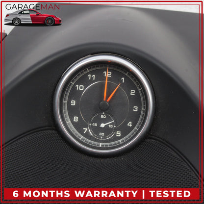 2011-2018 Porsche Cayenne 958 Front Center Dashboard Speaker Trim w/ Clock OEM
