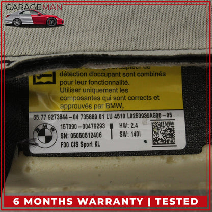 2012-2018 BMW 330i F30 Front Left Lower Bottom Seat Cushion 9273844 OEM