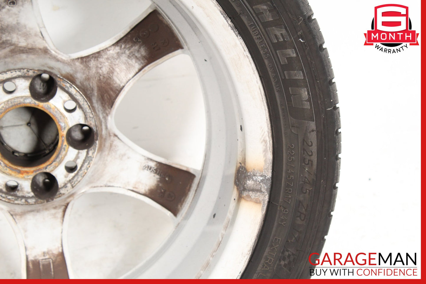 2005-2007 Mercedes W203 C230 C350 Front Wheel Rim w/ Tire 7.5JX17H2 ET36 OEM