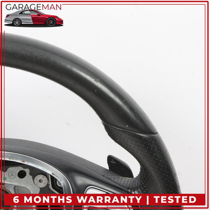 2014-2020 Mercedes X156 GLA250 Front Left Steering Wheel w/ Paddle Shifters OEM