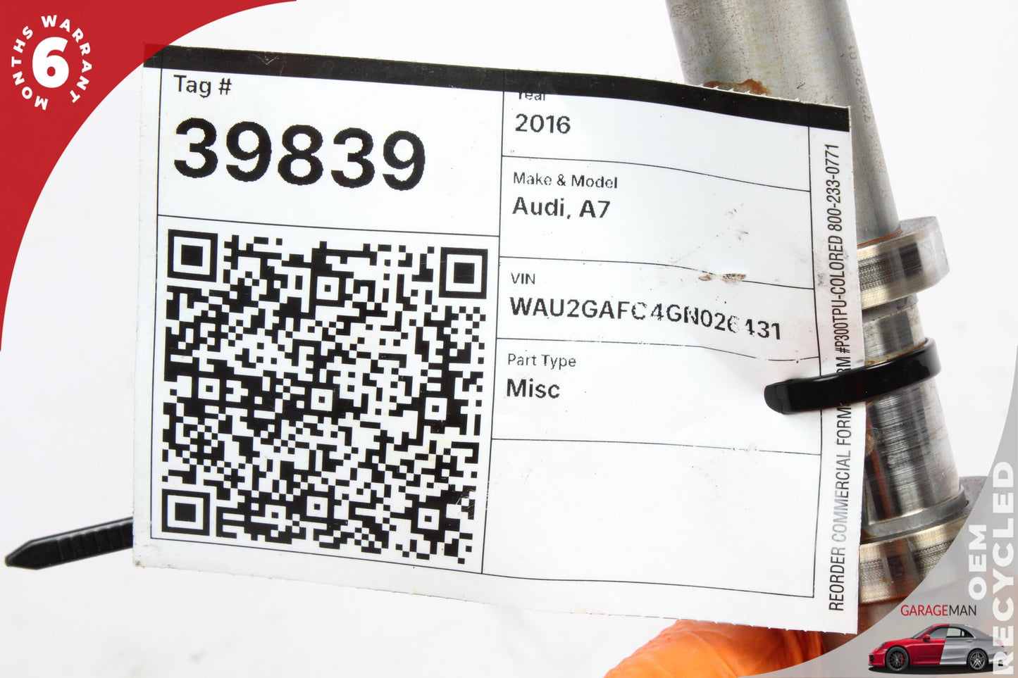 2015-2019 Audi A7 A6 A8 Q7 3.0L Right Side Intake Camshaft 06E109101BN OEM