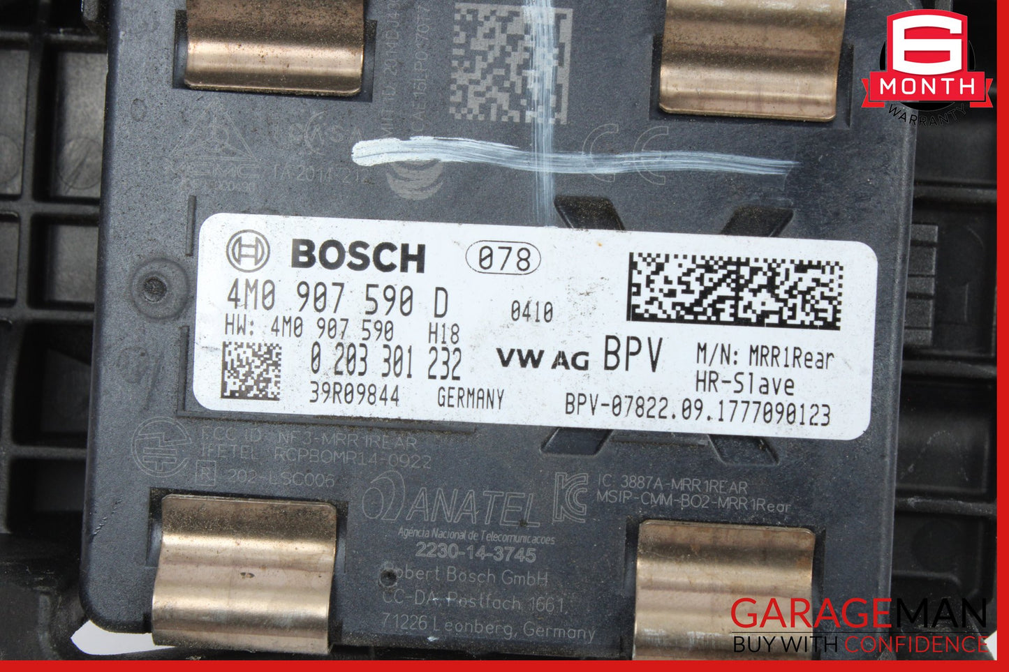 2017-2024 Audi A4 Sedan Rear Left Blind Spot Sensor Module 4M0907590D OEM