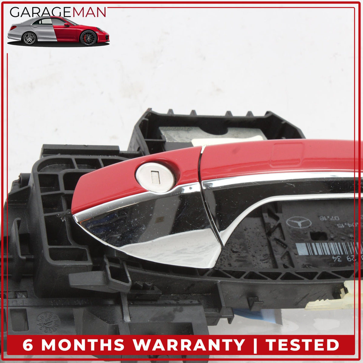 2010-2017 Mercedes C207 E400 Coupe Front Left Side Exterior Door Handle Red OEM