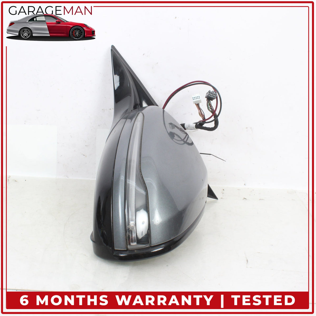 2017-2020 Mercedes W213 E300 Front Left Door Rear View Mirror w/ Blind Spot OEM