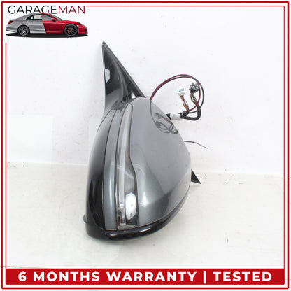 2017-2020 Mercedes W213 E300 Front Left Door Rear View Mirror w/ Blind Spot OEM